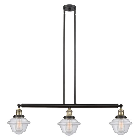 Innovations Lighting 3 Light Vintage Dimmable Led Island Light 213-BAB-S-G53-LED